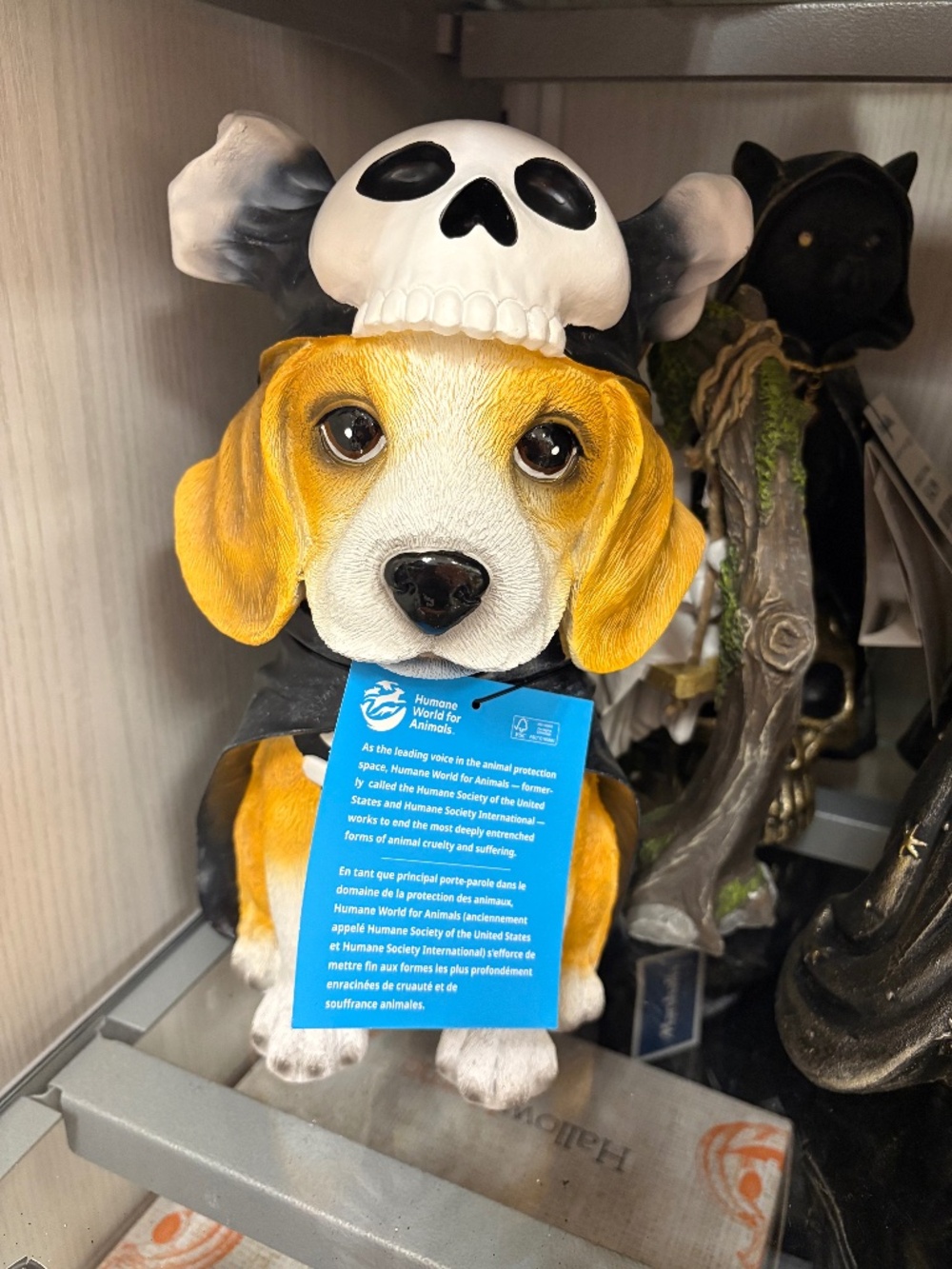 CUTEST Beagle Halloween Dog Skeleton Figurine